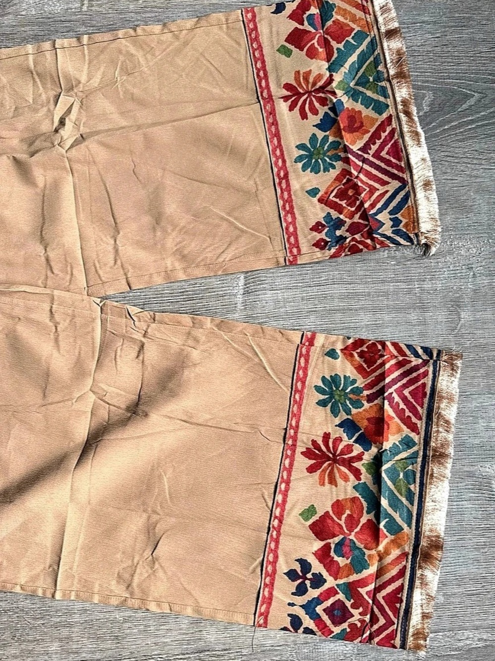 FASHON Wide Leg Printed Hem Pants NWT - Picture 7 of 11